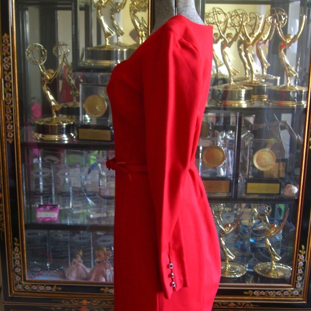BANANA REPUBLIC L'WREN SCOTT RED SWEETHEART DRESS 4 - Picture 5 of 8
